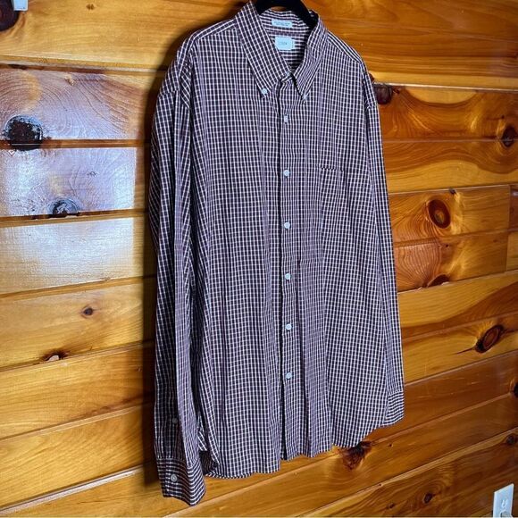J. Crew Plaid Button Down 80’s 2 Ply Cotton Causal Dress Shirt XL - Picture 6 of 11